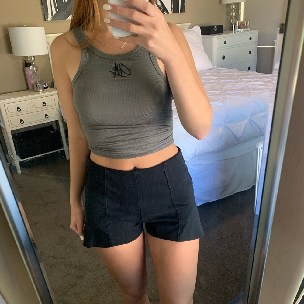 NWT Free People Black Cotton Shorts